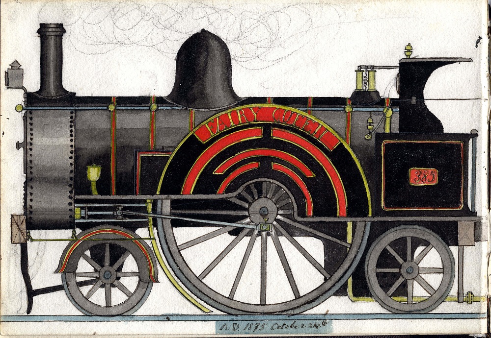 Sebastian Ziani de Ferranti 11 yaşında lokomotif çizimi
